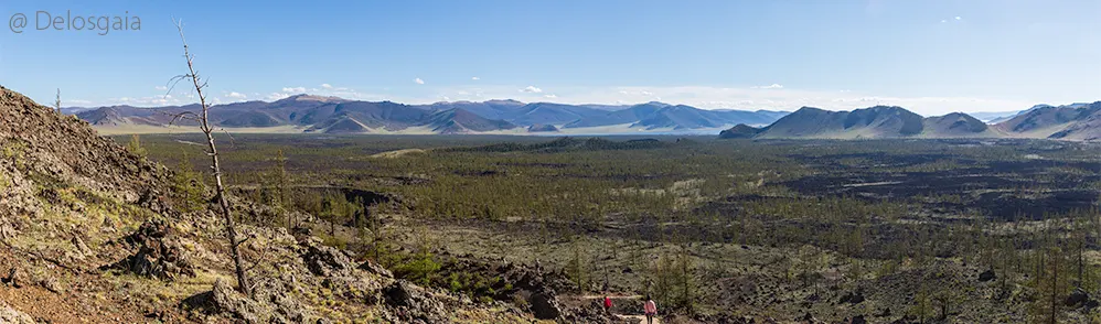 Lavavlakte Khorgo Uul vulkaan